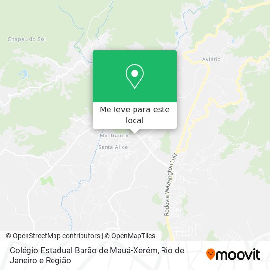 Colégio Estadual Barão de Mauá-Xerém mapa
