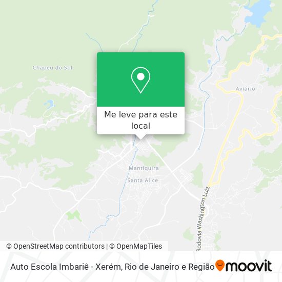 Auto Escola Imbariê - Xerém mapa