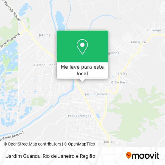 Jardim Guandu mapa