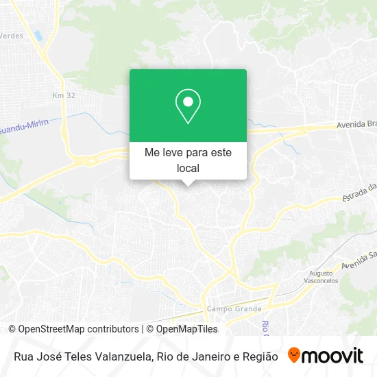 Rua José Teles Valanzuela mapa