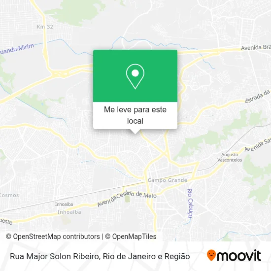 Rua Major Solon Ribeiro mapa