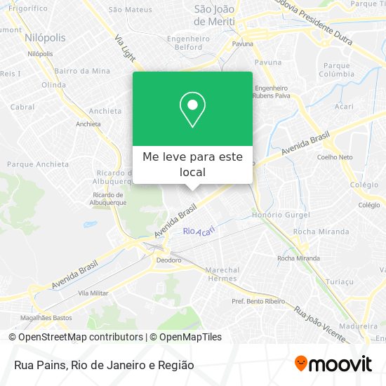 Rua Pains mapa