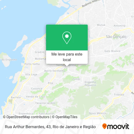 Rua Arthur Bernardes, 43 mapa
