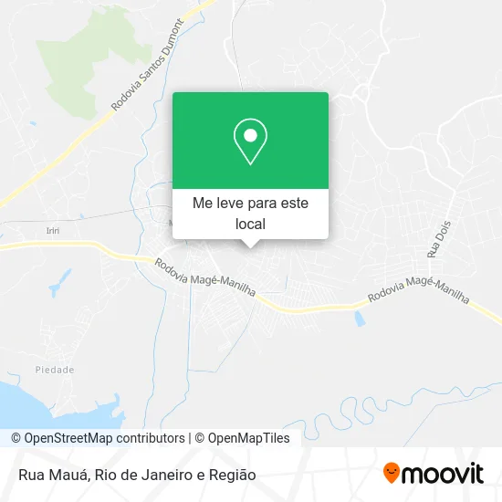 Rua Mauá mapa
