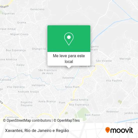 Xavantes mapa