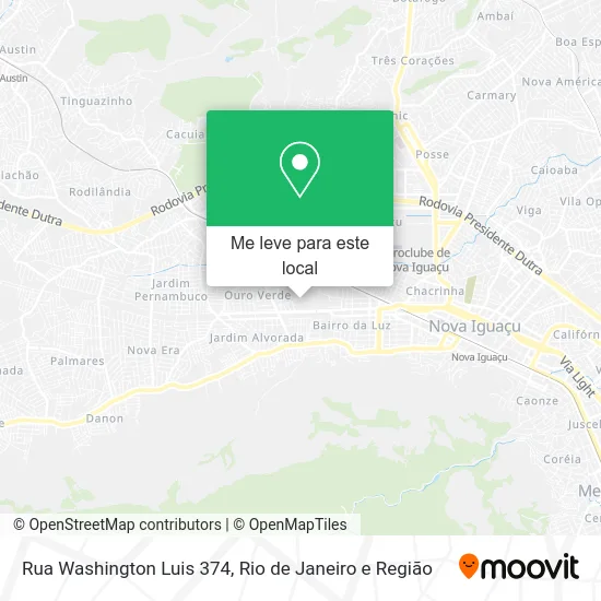 Rua Washington Luis 374 mapa