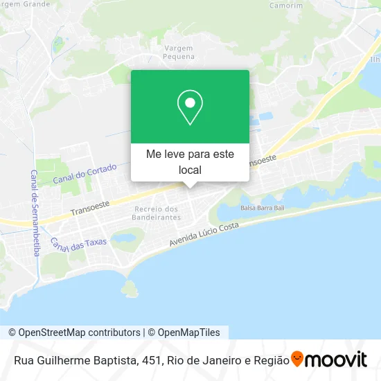 Rua Guilherme Baptista, 451 mapa