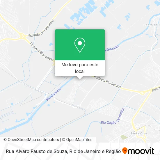 Rua Álvaro Fausto de Souza mapa