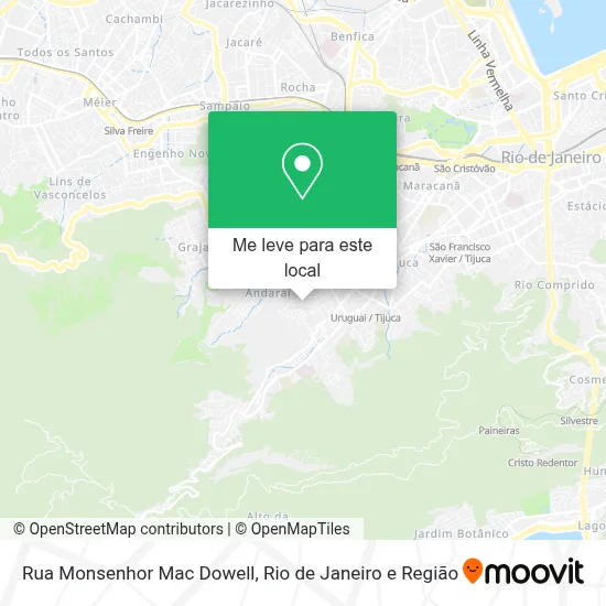 Rua Monsenhor Mac Dowell mapa