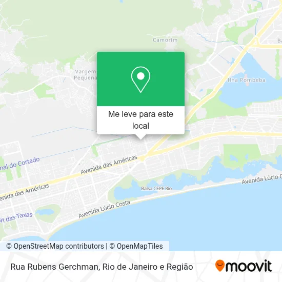 Rua Rubens Gerchman mapa