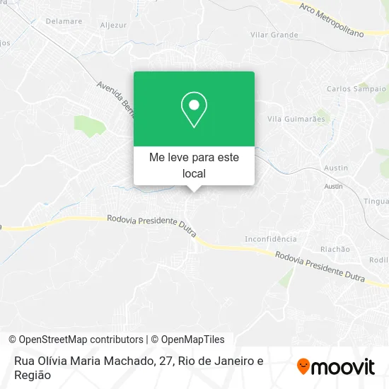 Rua Olívia Maria Machado, 27 mapa