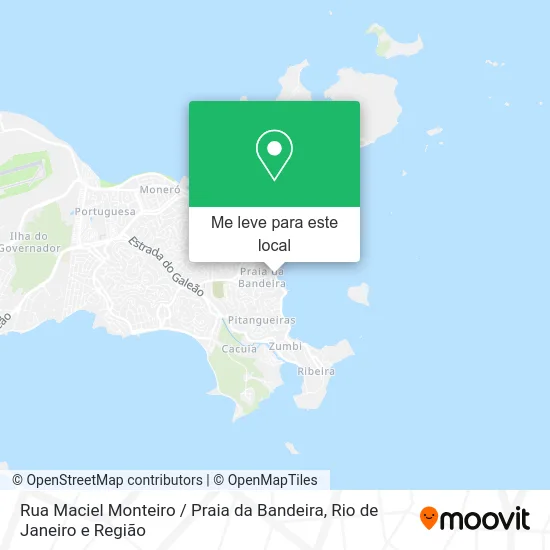Rua Maciel Monteiro / Praia da Bandeira mapa