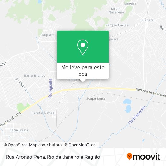 Rua Afonso Pena mapa