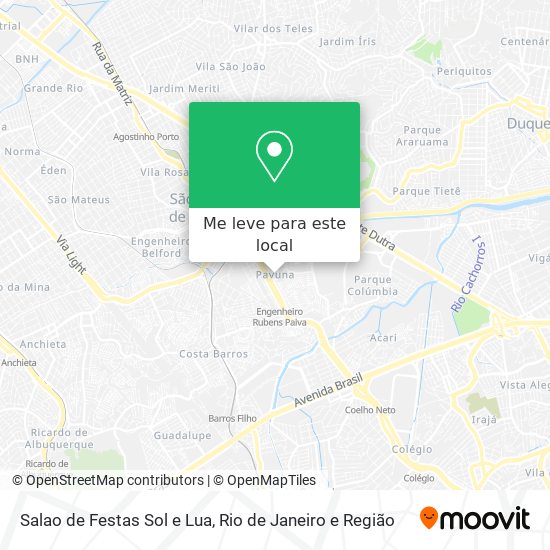 Salao de Festas Sol e Lua mapa
