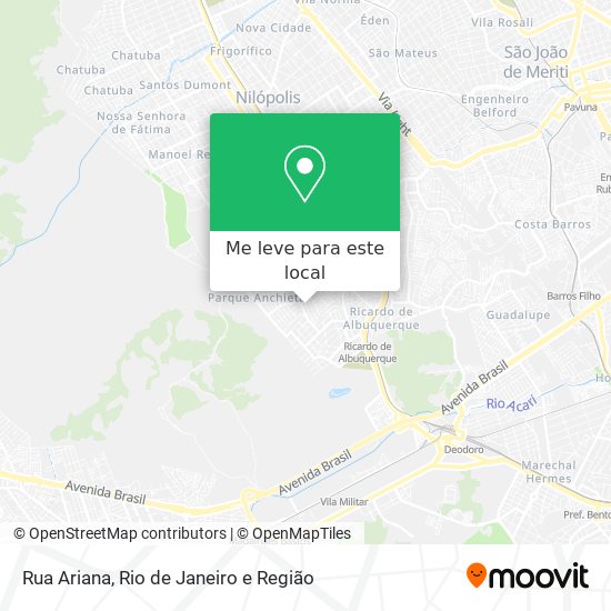 Rua Ariana mapa