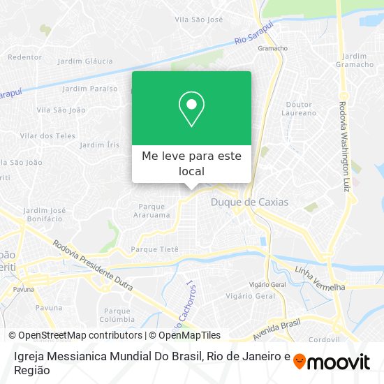 Igreja Messianica Mundial Do Brasil mapa