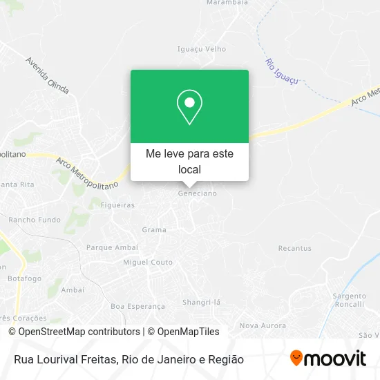 Rua Lourival Freitas mapa