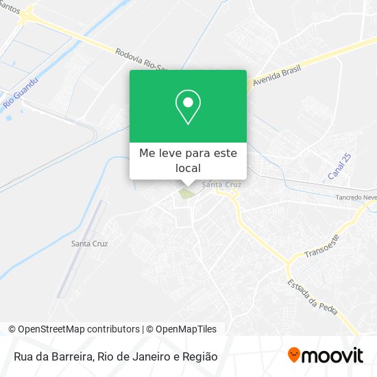 Rua da Barreira mapa