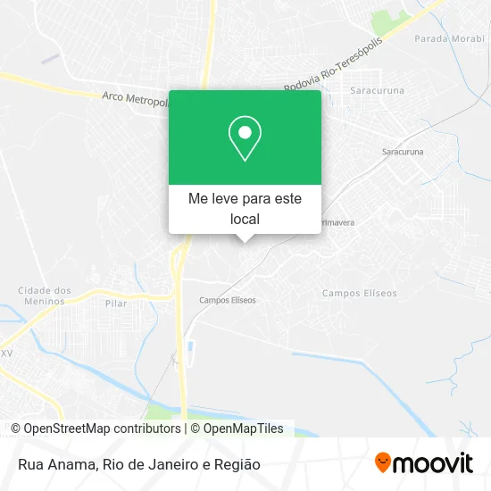 Rua Anama mapa