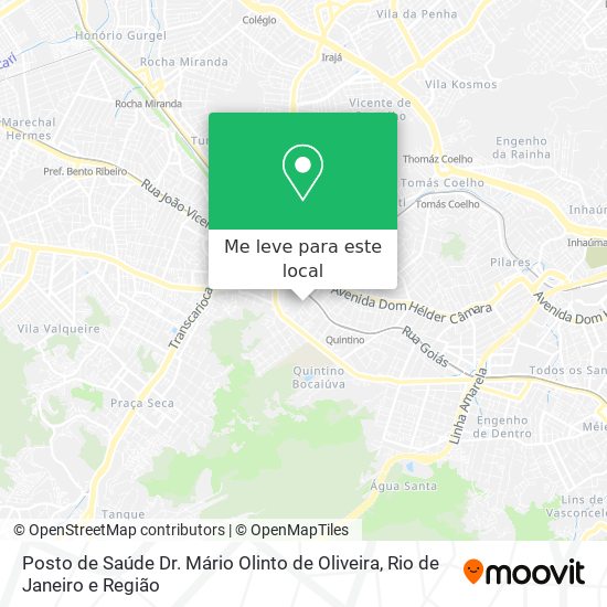 Posto de Saúde Dr. Mário Olinto de Oliveira mapa
