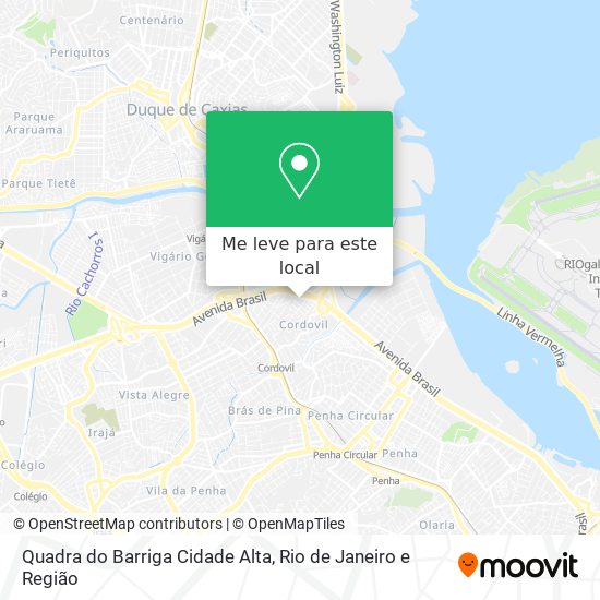 Quadra do Barriga Cidade Alta mapa