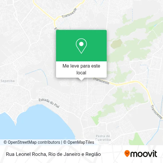 Rua Leonel Rocha mapa