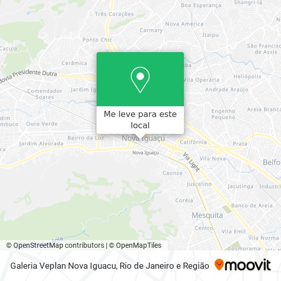 Galeria Veplan Nova Iguacu mapa