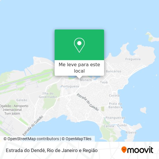 Estrada do Dendê mapa
