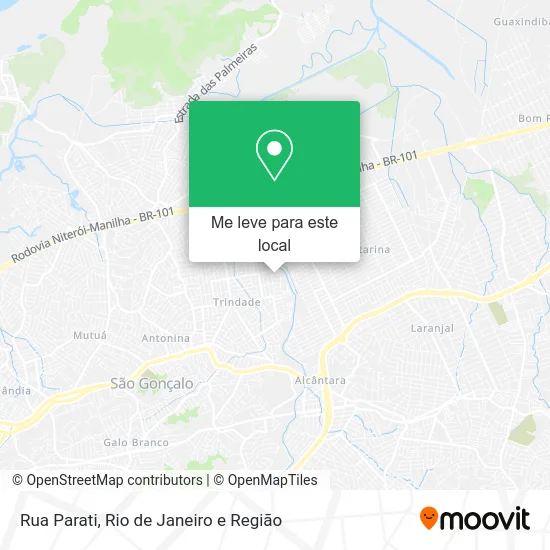 Rua Parati mapa