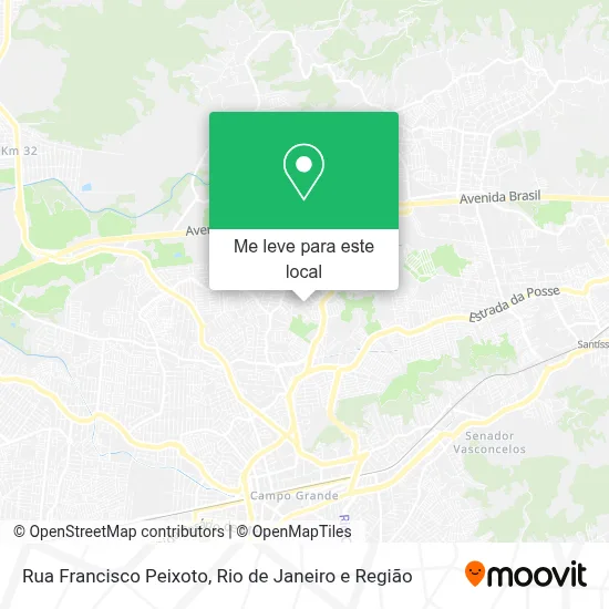 Rua Francisco Peixoto mapa