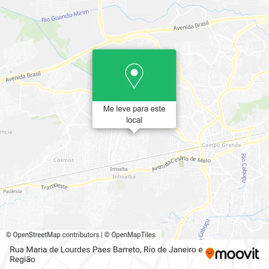 Rua Maria de Lourdes Paes Barreto mapa