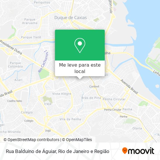 Rua Balduíno de Águiar mapa