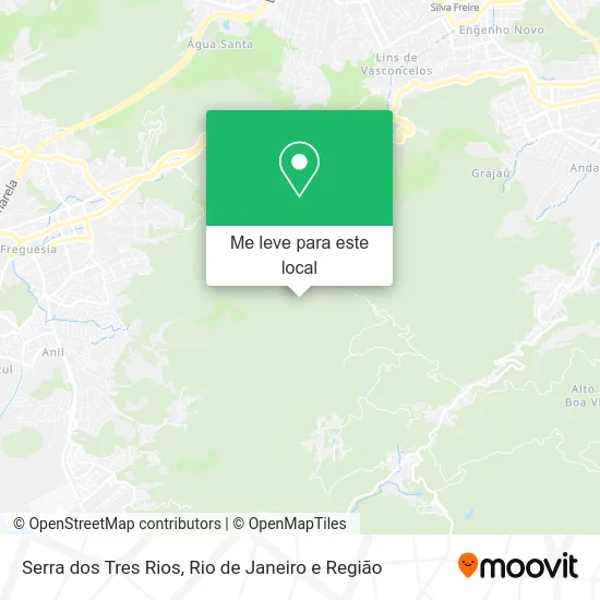 Serra dos Tres Rios mapa