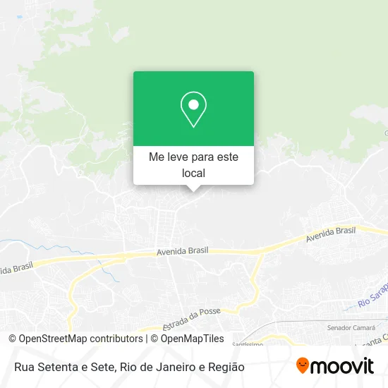 Rua Setenta e Sete mapa