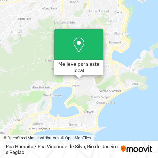 Rua Humaitá / Rua Visconde de Silva mapa