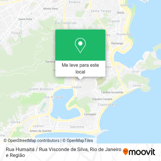 Rua Humaitá / Rua Visconde de Silva mapa