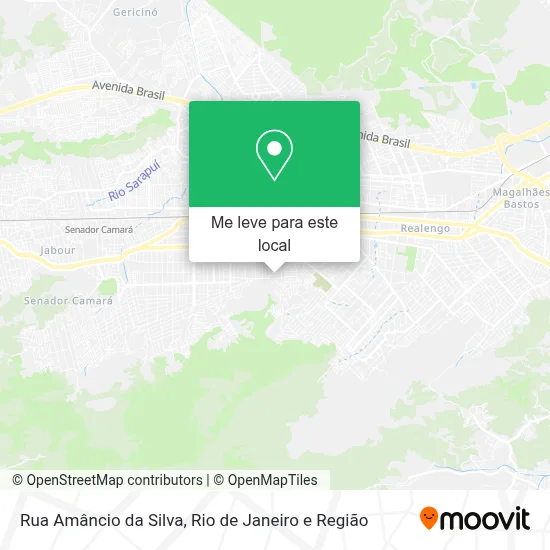 Rua Amâncio da Silva mapa