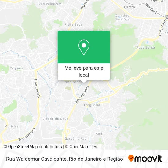 Rua Waldemar Cavalcante mapa