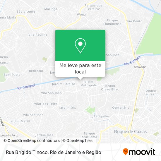 Rua Brígido Tinoco mapa