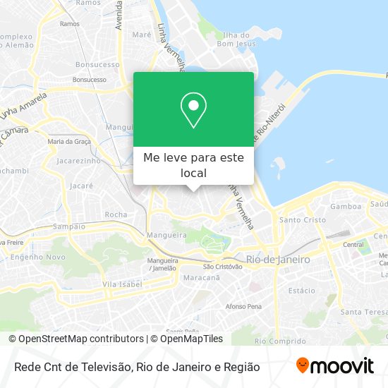 Rede Cnt de Televisão mapa