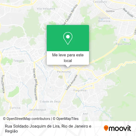 Rua Soldado Joaquim de Lira mapa