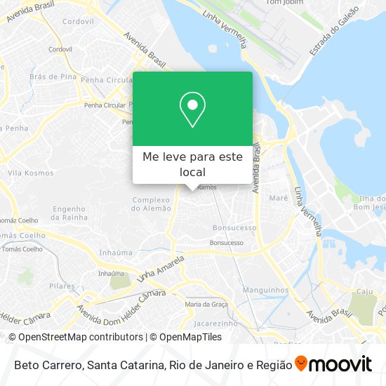 Beto Carrero, Santa Catarina mapa