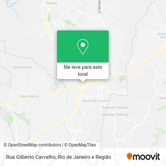 Rua Gilberto Carvalho mapa