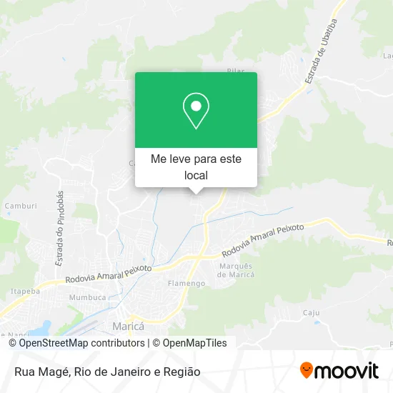 Rua Magé mapa