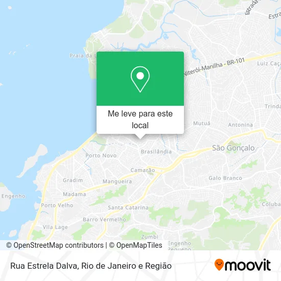 Rua Estrela Dalva mapa