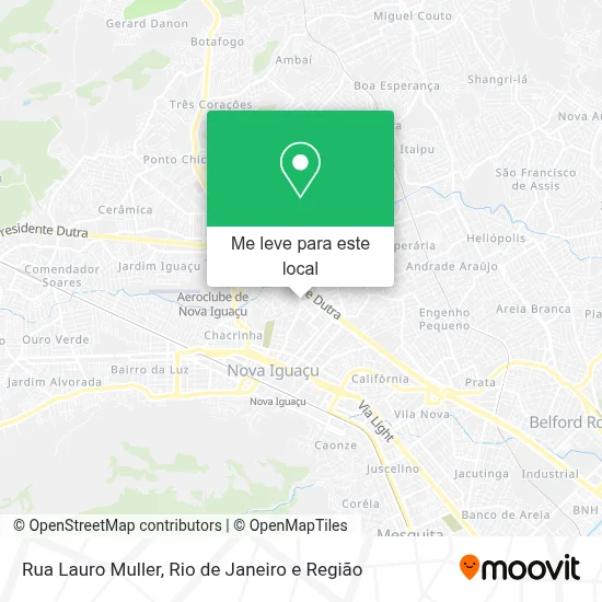 Rua Lauro Muller mapa