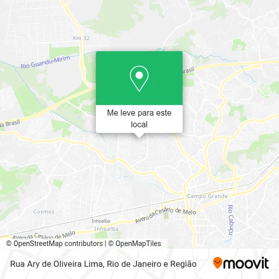 Rua Ary de Oliveira Lima mapa