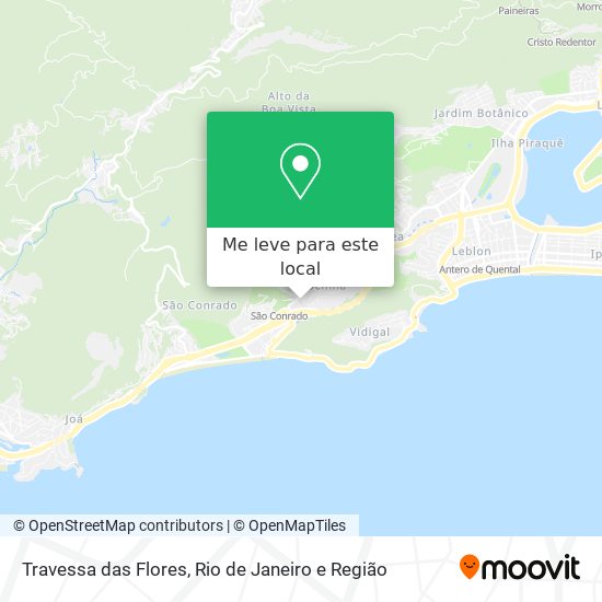 Travessa das Flores mapa