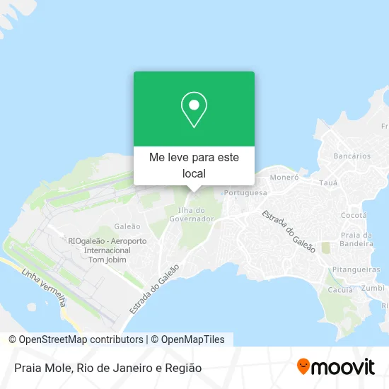 Praia Mole mapa