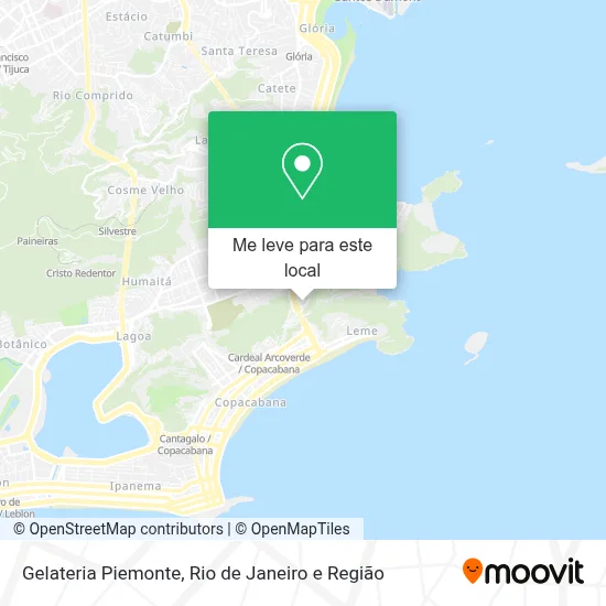 Gelateria Piemonte mapa